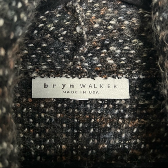 Bryn Walker Tweed Boucle Wrap Coat Womens XS - Picture 7 of 9